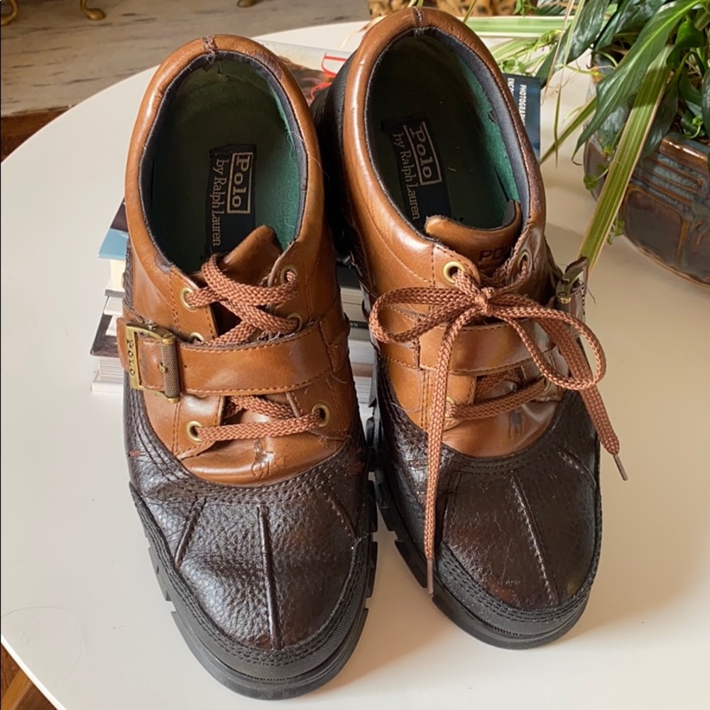 Polo Ralph Lauren Mens 11D Duck Boots Dover‎ II Black Leather Buckle Waterproof Polo Ralph Lauren Mens 11D Duck Boots Dover II Black Leather  main image 4